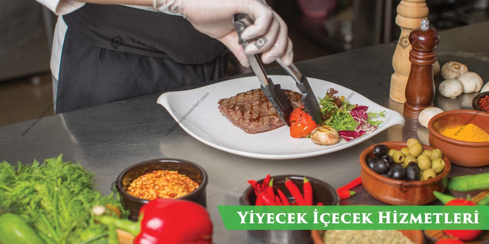 Yiyecek Hizmetleri Okul Posteri